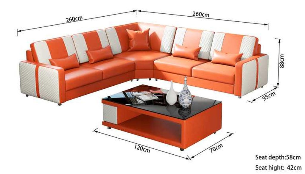 Design Eckgarnitur Ledersofa Ecksofa L Form Couch Sofa Grau Eckcouch