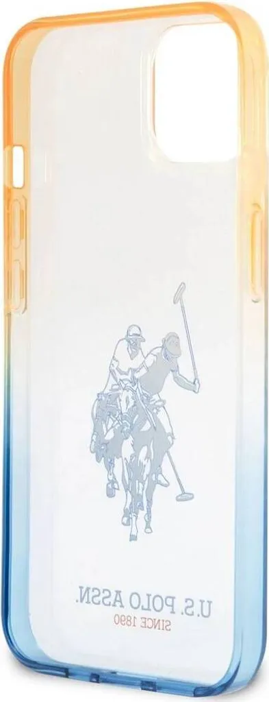 U.S. Polo Assn. Custodia iPhone 14 Plus Blu - Cover Double Horse Ufficiale