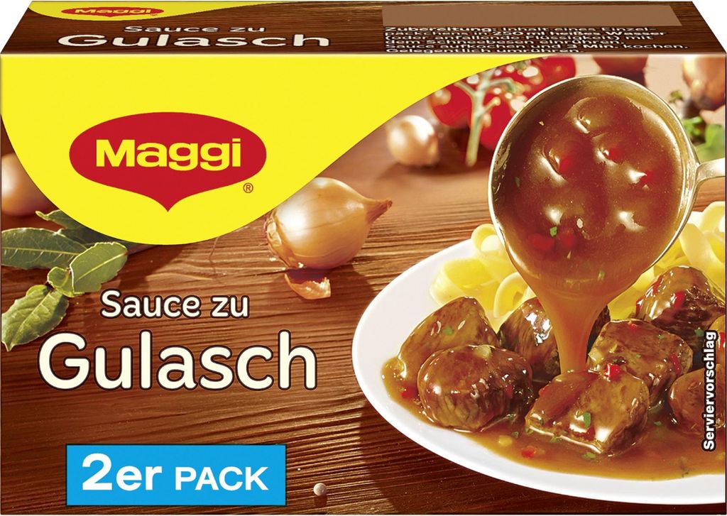 Salsa Maggi per gulasch perfetta per stufati 2er per 2x Immagine del prodotto 