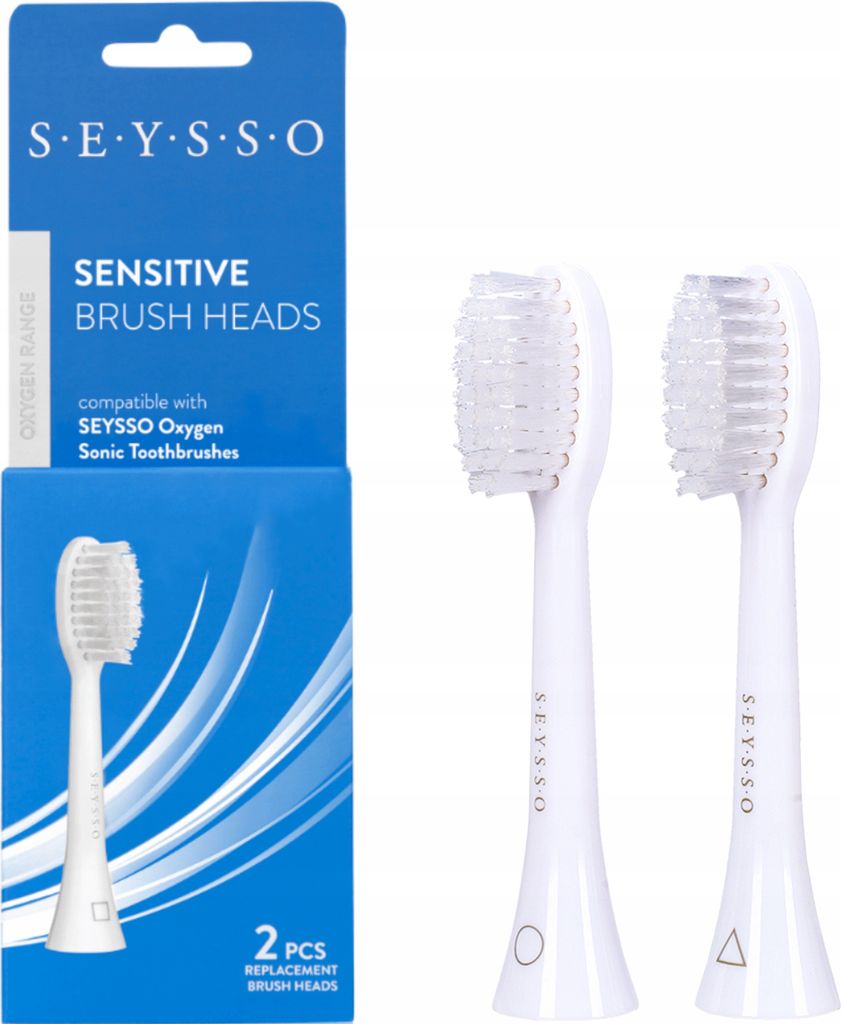 seysso Oxygen Sensitive Replacement Brush Heads Pack of 2 Produktbild 