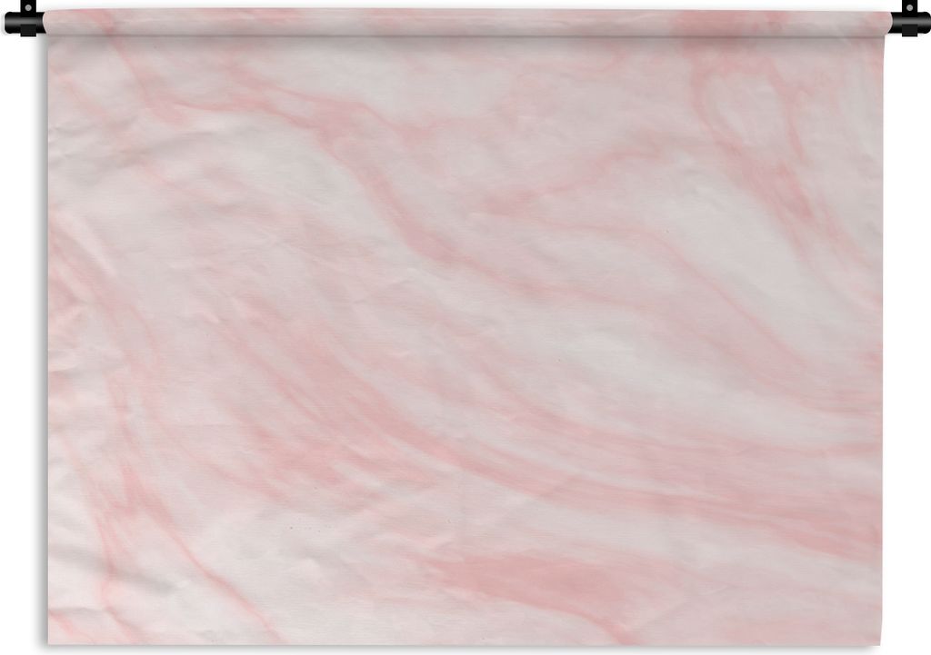 MuchoWow Wandteppich Wandbehang Marmor - Rosa - Weiß - Luxus - Marmoroptik 150x112.50 cm Tapisserie Dekoration Wandtuch - Wanddecke - Wandteppiche