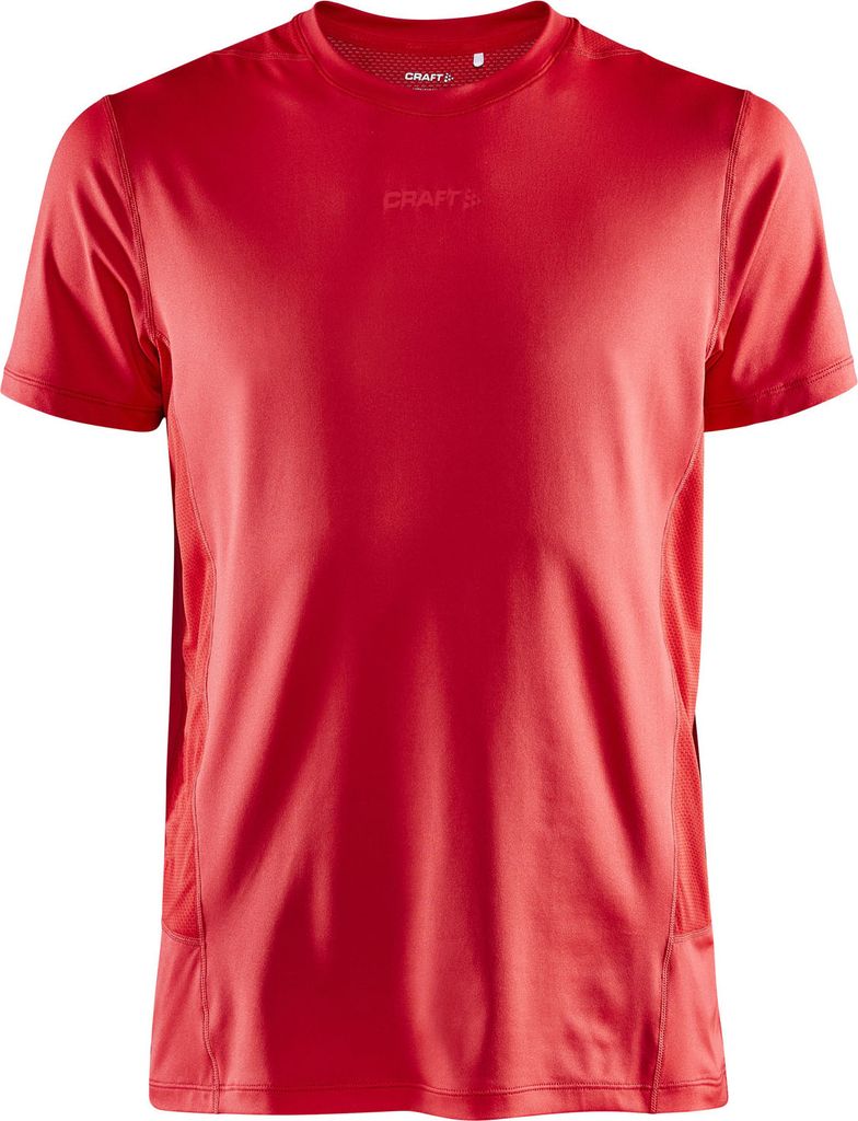 Craft Herren Funktionsshirt Laufshirt Sportshirt Fitnessshirt ADV ESSENCE SS Tee, Farbe:Rot, Artikel:-430000 bright red, Größe:L