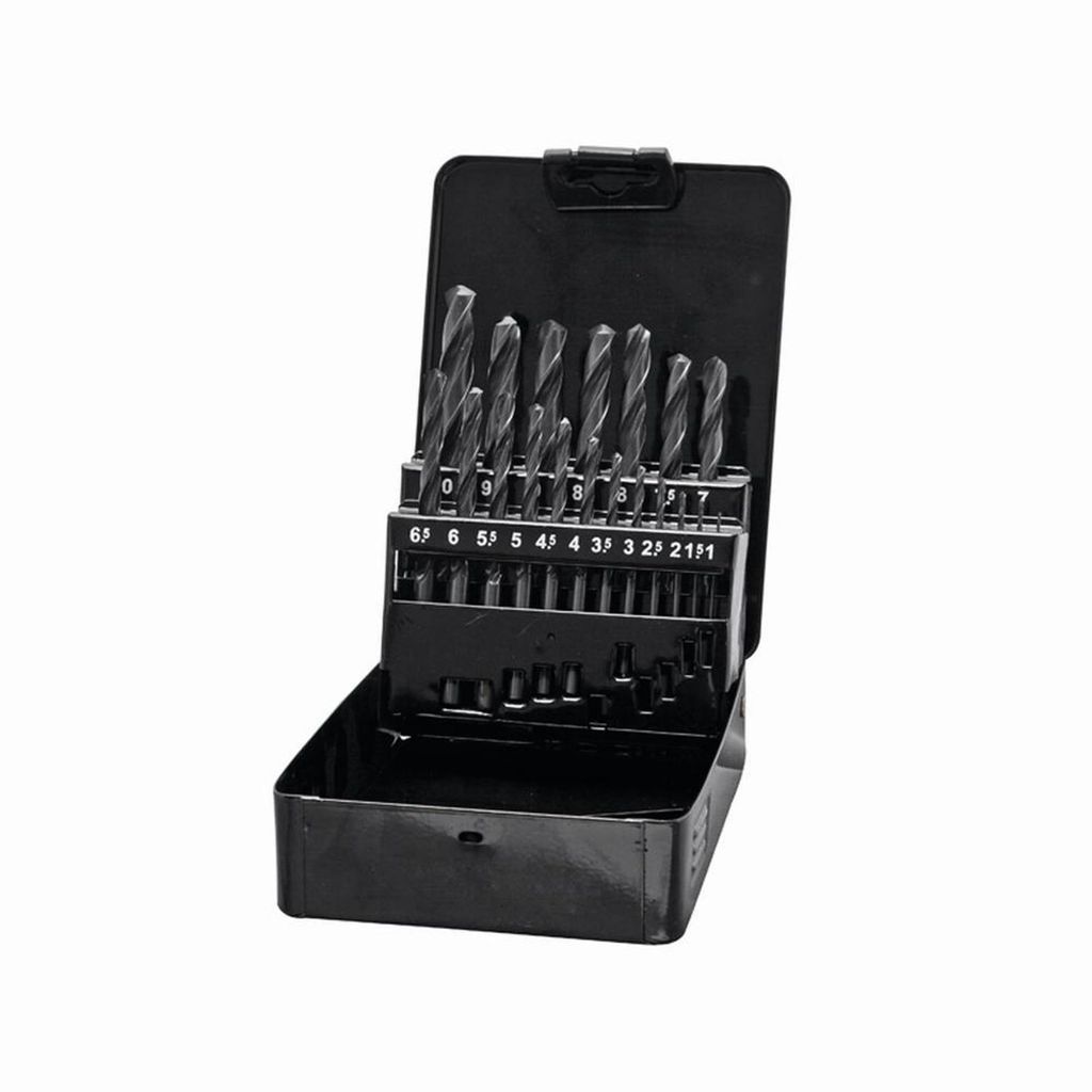 HSS-Bohrer-Satz 19-teilig in Metall-Box, geeignet für Produktbild 