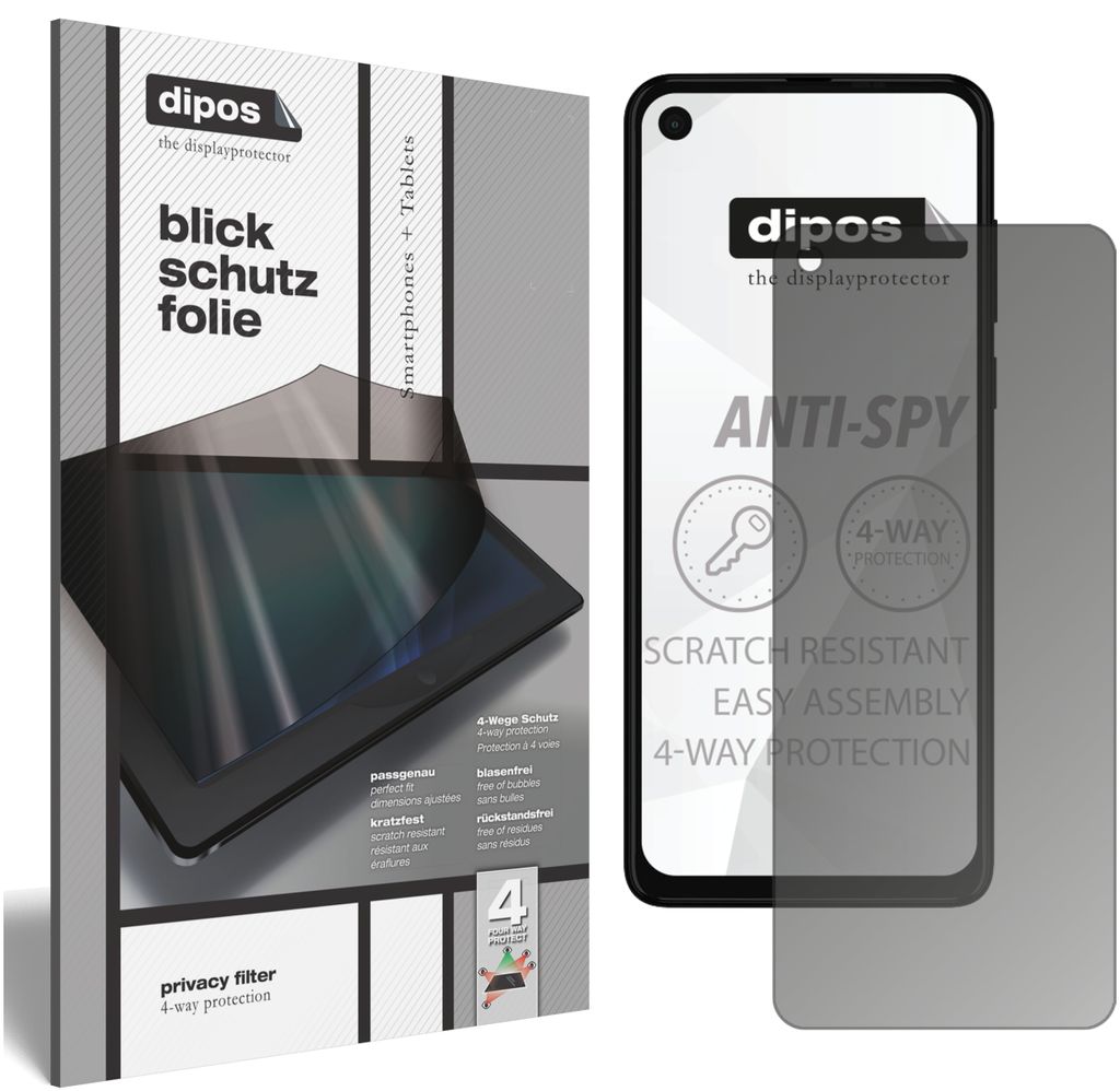 Blickschutzfolie für Motorola P50 matt Schutzfolie Folie Display Schutz dipos