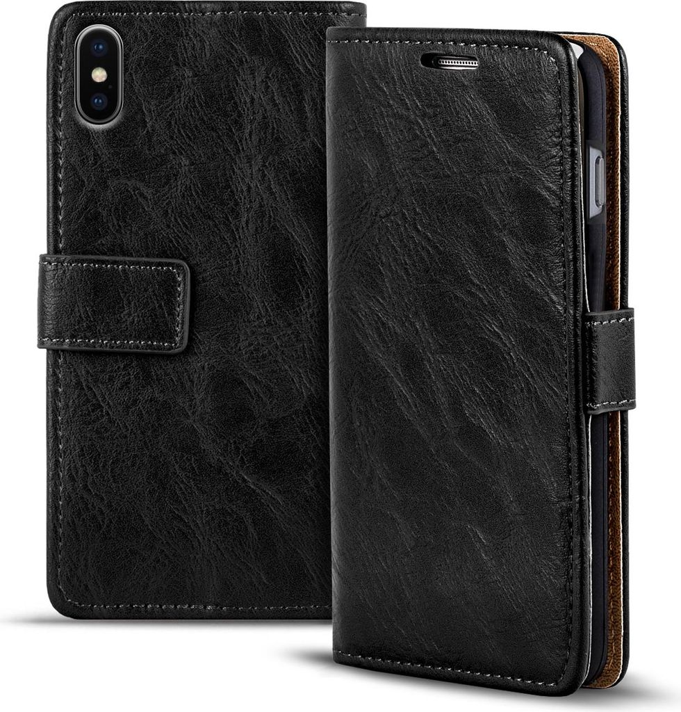 Retro Tasche für Apple iPhone XS Max Hülle Wallet Case Produktbild 