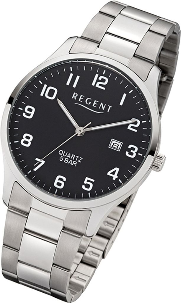 Regent Armbanduhr silber 1153402 Herren Analog-Quarzuhr Produktbild 