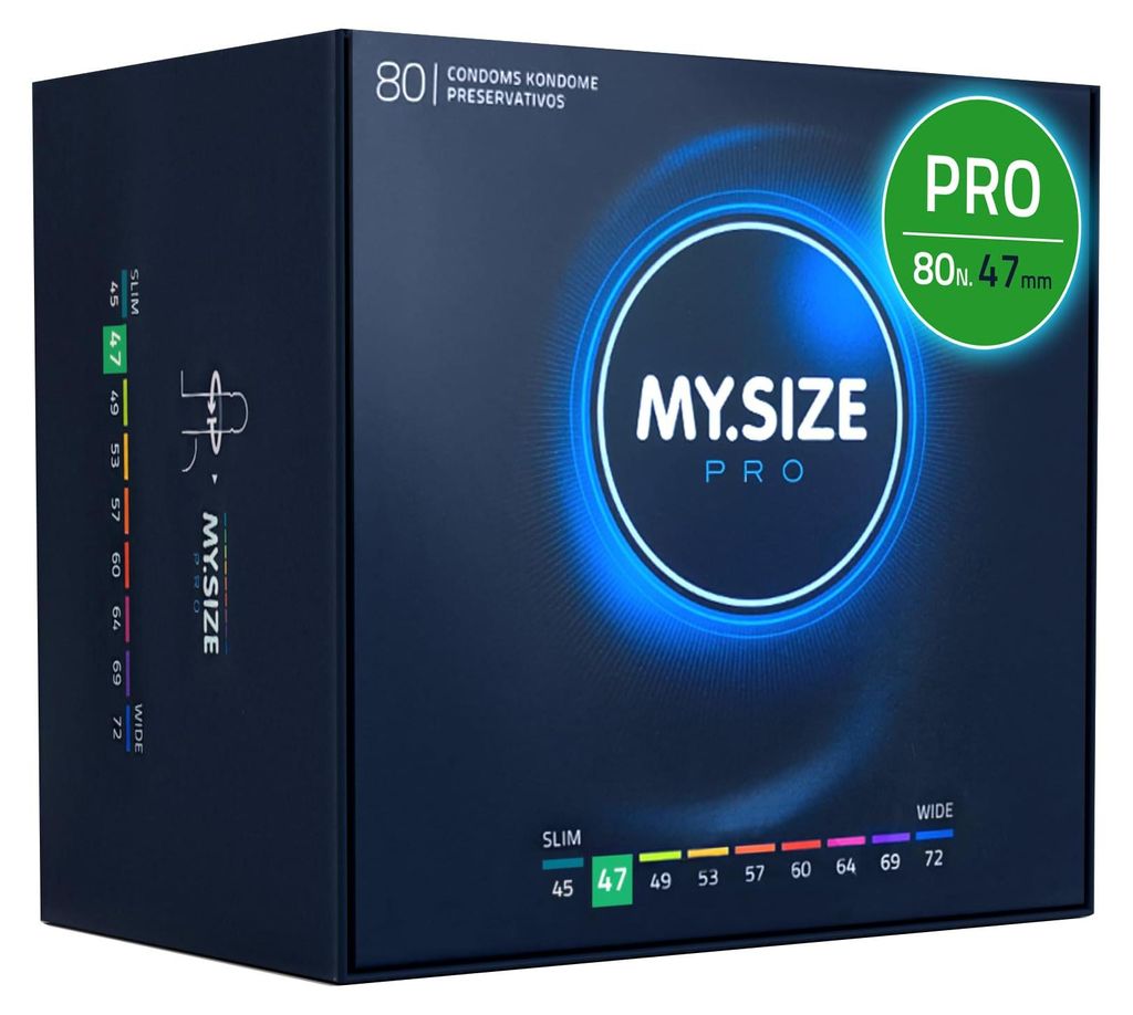 MY.SIZE PRO Preservativi Elite taglia 1, 47 mm, 80 Pezzi, Immagine del prodotto 
