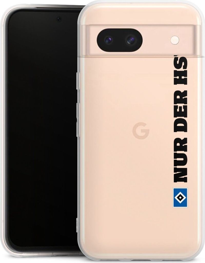 DeinDesign Handyhülle für Google Pixel 8a Silikon Hülle Case Smartphone Schutzhülle HSV Hamburger SV transparent