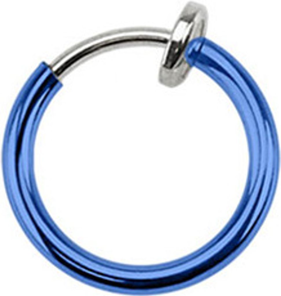 Nasenring Fake Nasenpiercing Septum Clicker Piercing Helix Titan plattiert