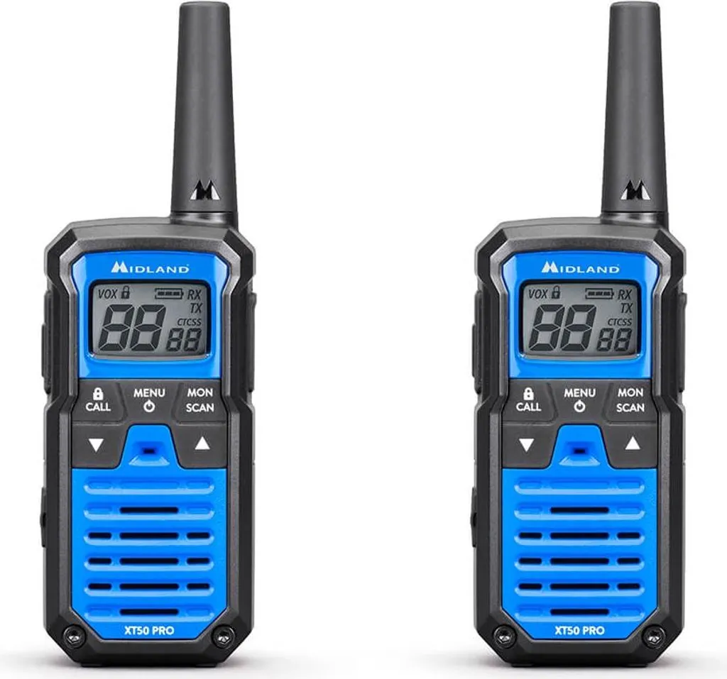 Pack Talkie-Walkie Midland XT50 Pro Duo pour Randonnée et Outdoor