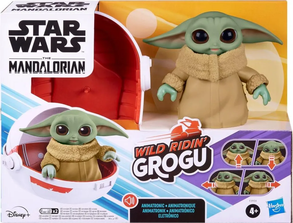 Jouet Grogu Star Wars Interactif 12 cm Wild Ridin' Figurine Animée