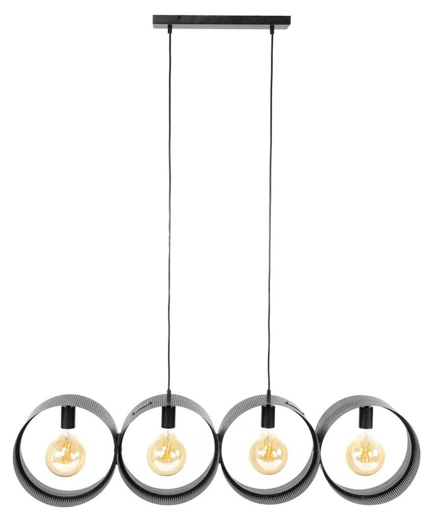 Plafonnier FURNLUX 120 cm Ring Anthracite - Éclairez vos Grandes Pièces