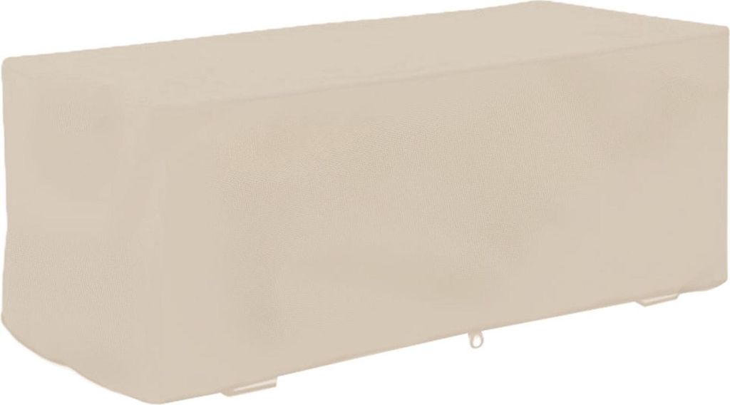 Garten wasserdichte, UV-beständige Abdeckung für Aufbewahrungsbox, Schutzhülle, 123 x 62 x 55 cm (beige)