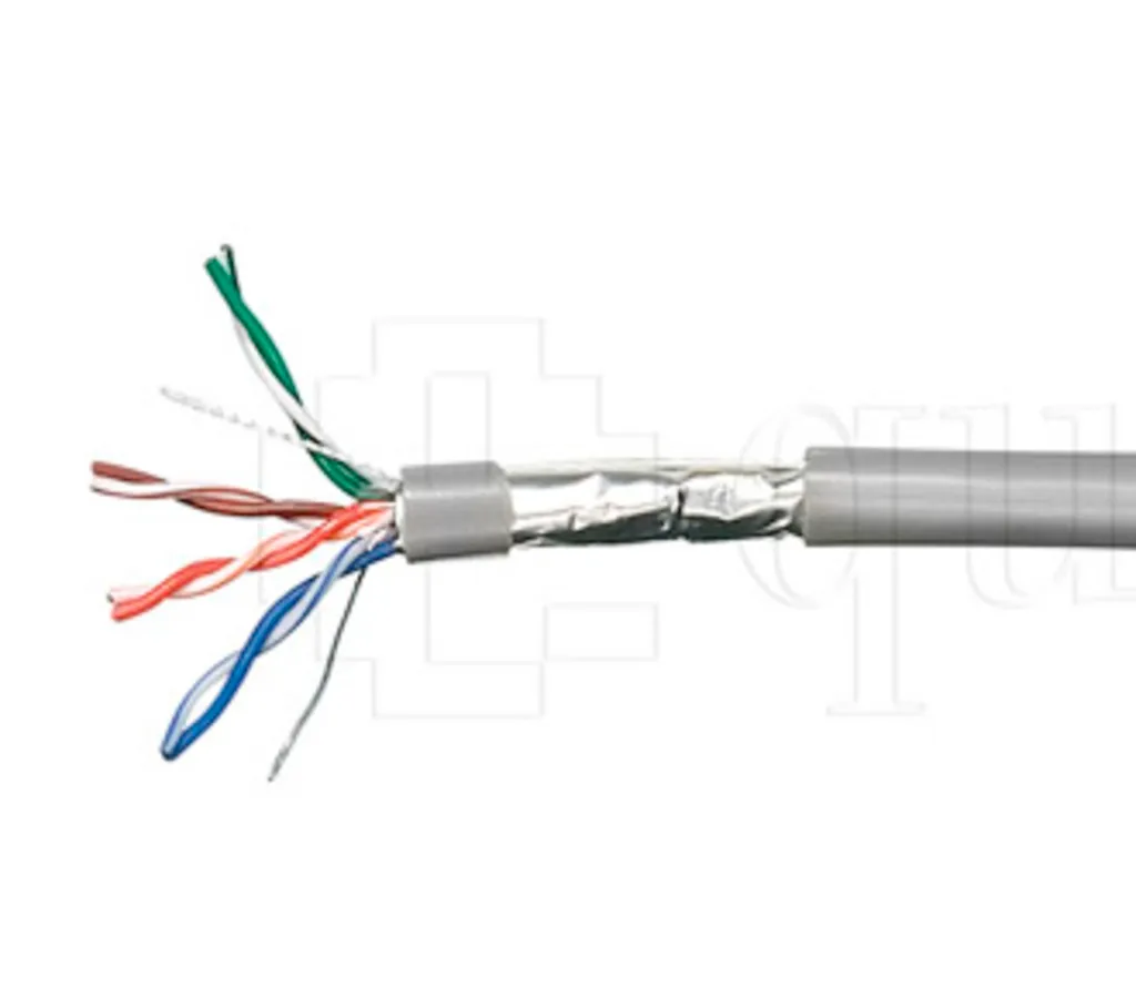 Câble d'installation Equip Cat5e F/UTP 4P24 gris PVC en bobine de 100m
