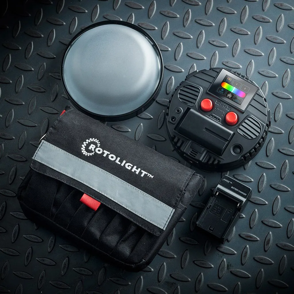 Projecteur LED RGBWW Rotolight Neo 3 Kit Complet pour Vidéo et Photo Noir