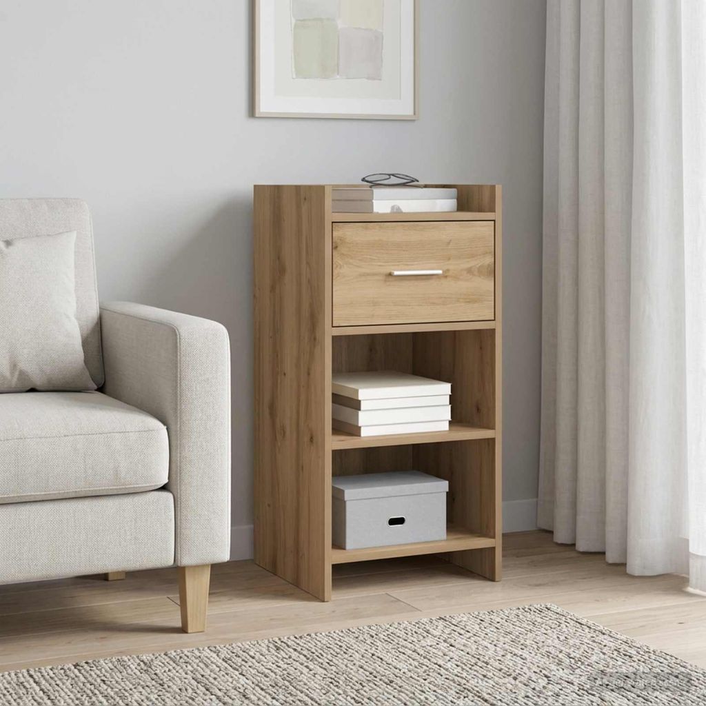 vidaXL Sideboard Artisan-Eiche 40 x 36 x 80 cm Produktbild 