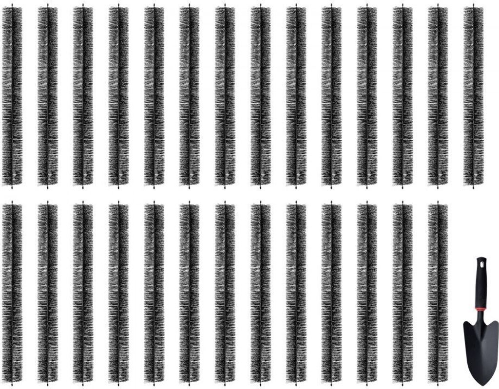 Dachrinnenreinigungsset - 24,4m Gesamtlänge - φ110m - Bodennahe Dachrinnenbürste - Laubschutz für 12,7cm Dachrinnen - 27-teiliges Set - Effekti...