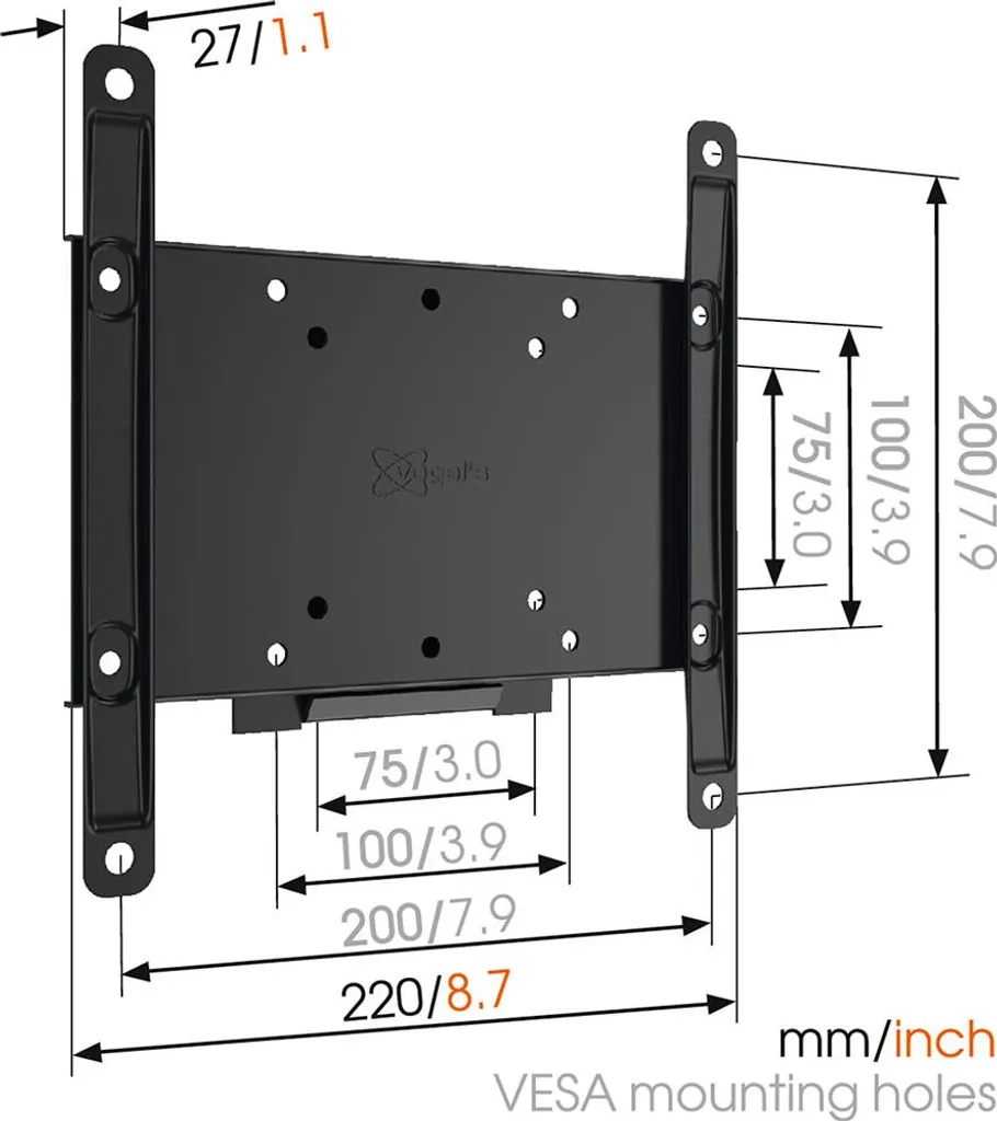 Vogel's MA2000 8552000 Supporto TV Fisso 19-40 Pollici VESA 200x200 - 3