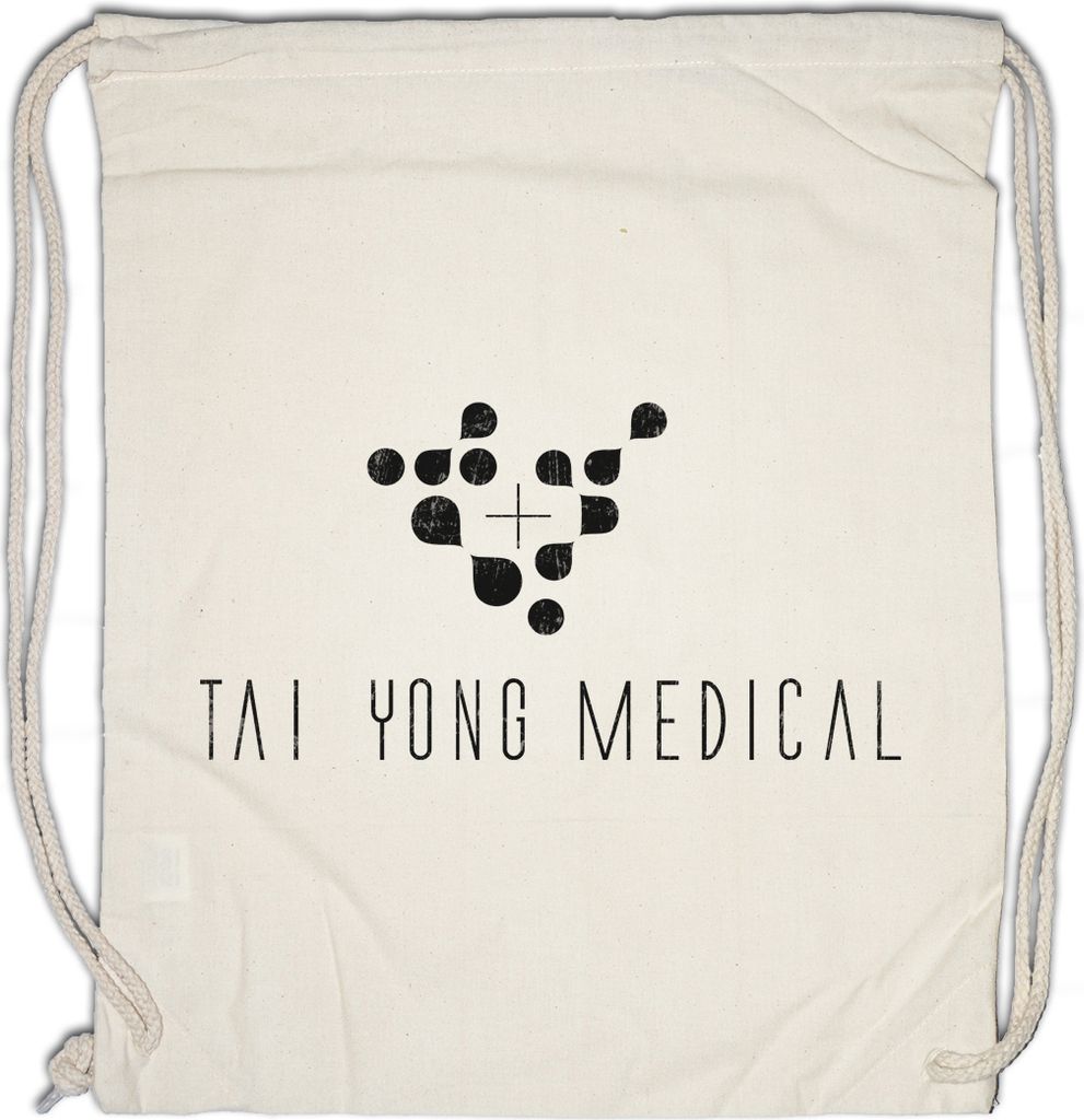 Urban Backwoods Tai Yong Logo, Turnbeutel, Farbe: Beige