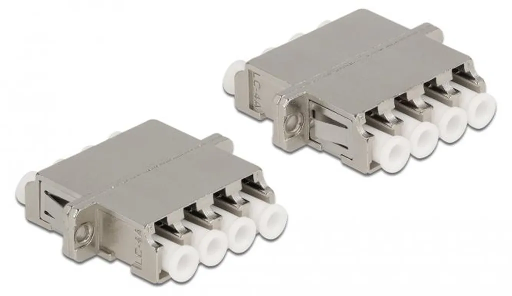 Coupleur LC vers LC Monomode Delock 86875 - Faible Perte de Signal Bleu - 4