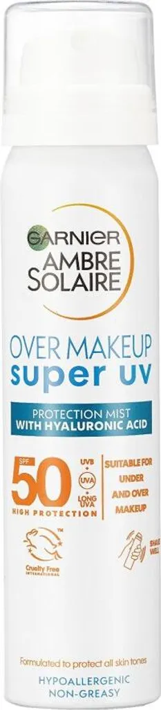 Spray Visage SPF 50 Super UV - Fini Invisible sans Traces Blanches 75ml
