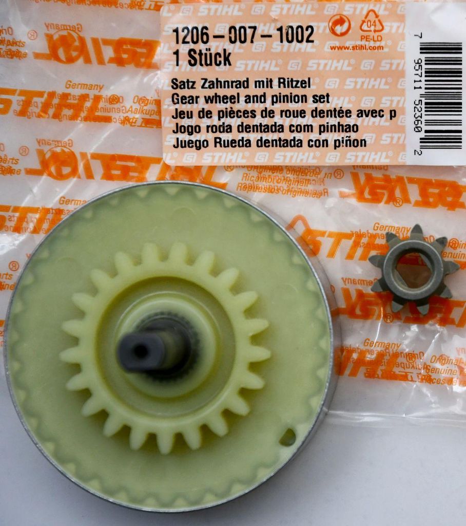 Stihl Original Satz Zahnrad mit Ritzel für E14 - Produktbild 