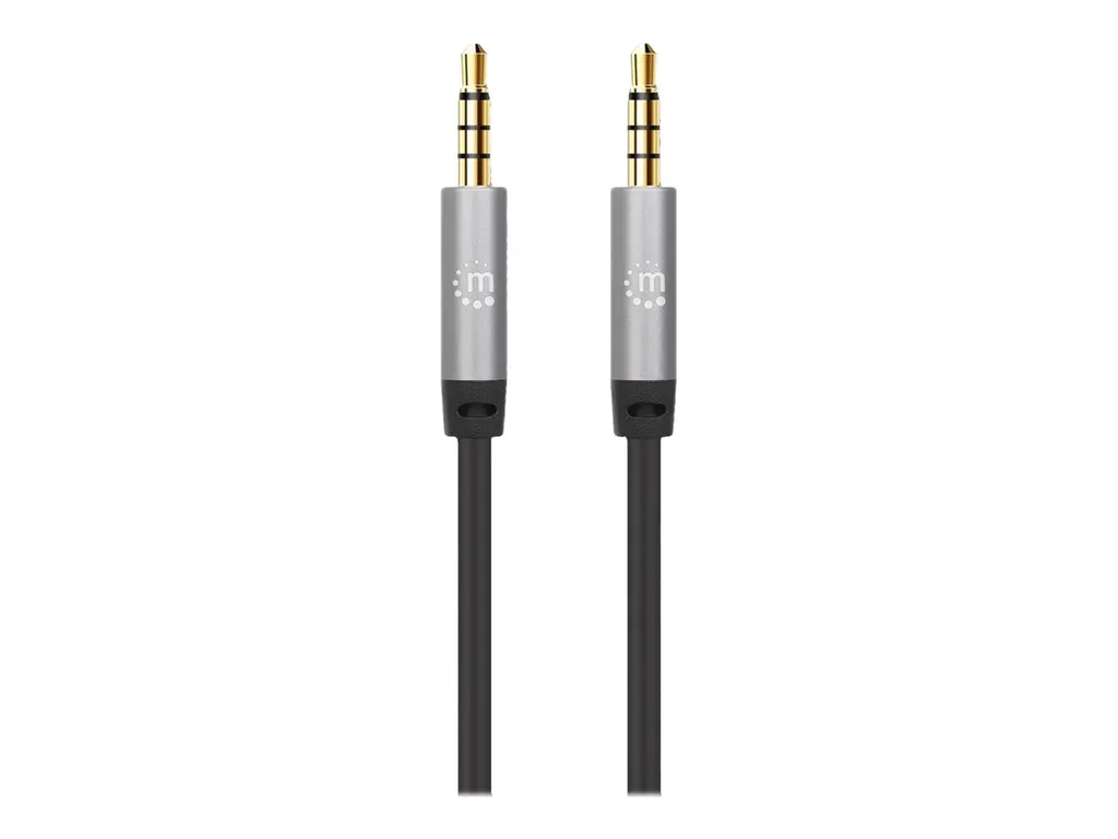 Manhattan 356015 Câble Audio Auxiliaire Jack 3,5 mm mâle-mâle de 5m
