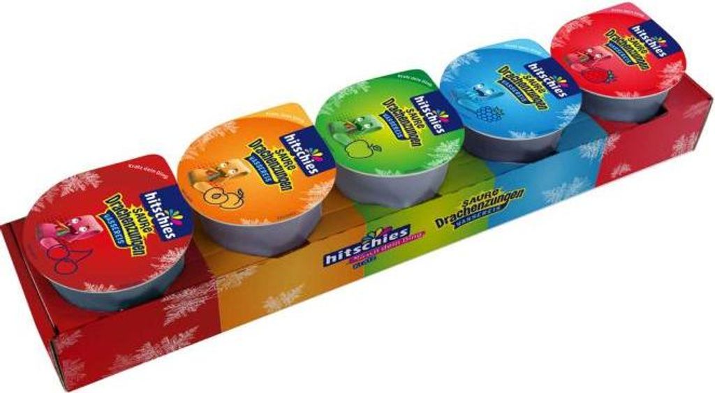 hitschies Saure Drachenzungen Kratzies Wassereis 5x160ml Produktbild 