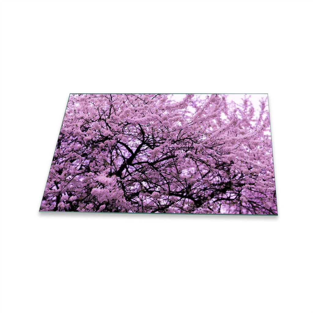 Herdabdeckplatte Glaskeramik 1 Teilig 80x52 Orchidee Weiß Abdeckung Glas Spritzschutz