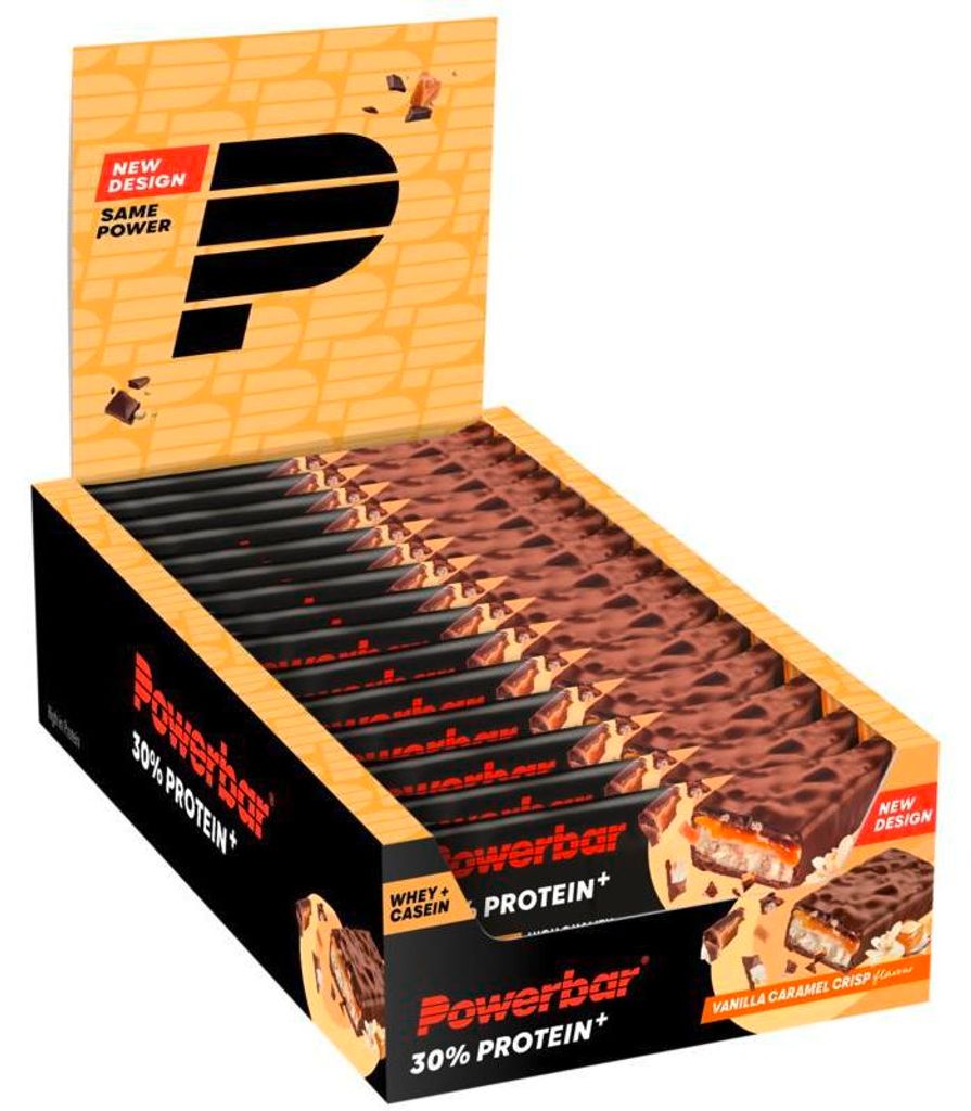 Powerbar Protein Plus Bar 30% (15x55g) Vanilla Caramel Crisp - Riegel - Protein-Riegel