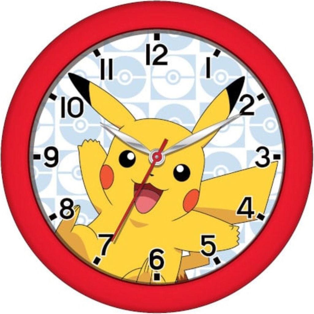 Pokemon : Pikachu - Horloge murale pour enfants Image du produit 