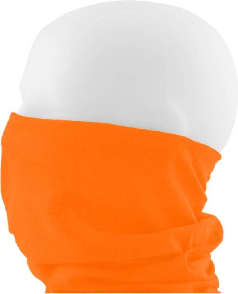 Oblique Unique Multifunktionstuch Schlauchtuch Halstuch Motorrad - Neon Orange