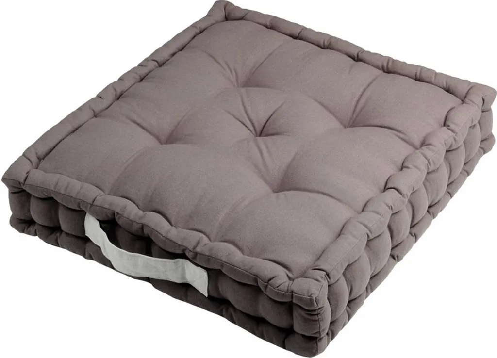 Coussin Duo Gris Perle 45x45x10cm Stof - Confort Ferme pour Canapé