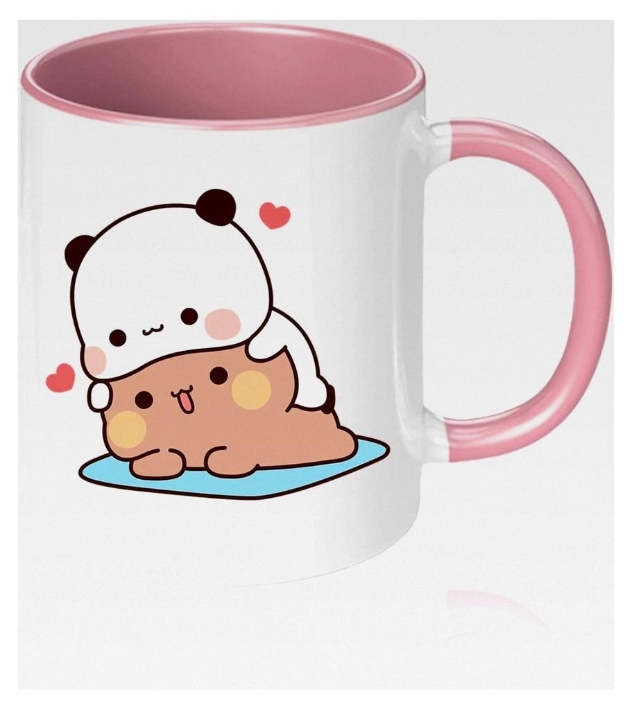 Bubu Dudu Tasse 330 ml, Keramiktasse für Tee und Kaffee, Klassische Tasse mit Mochi Cat Design