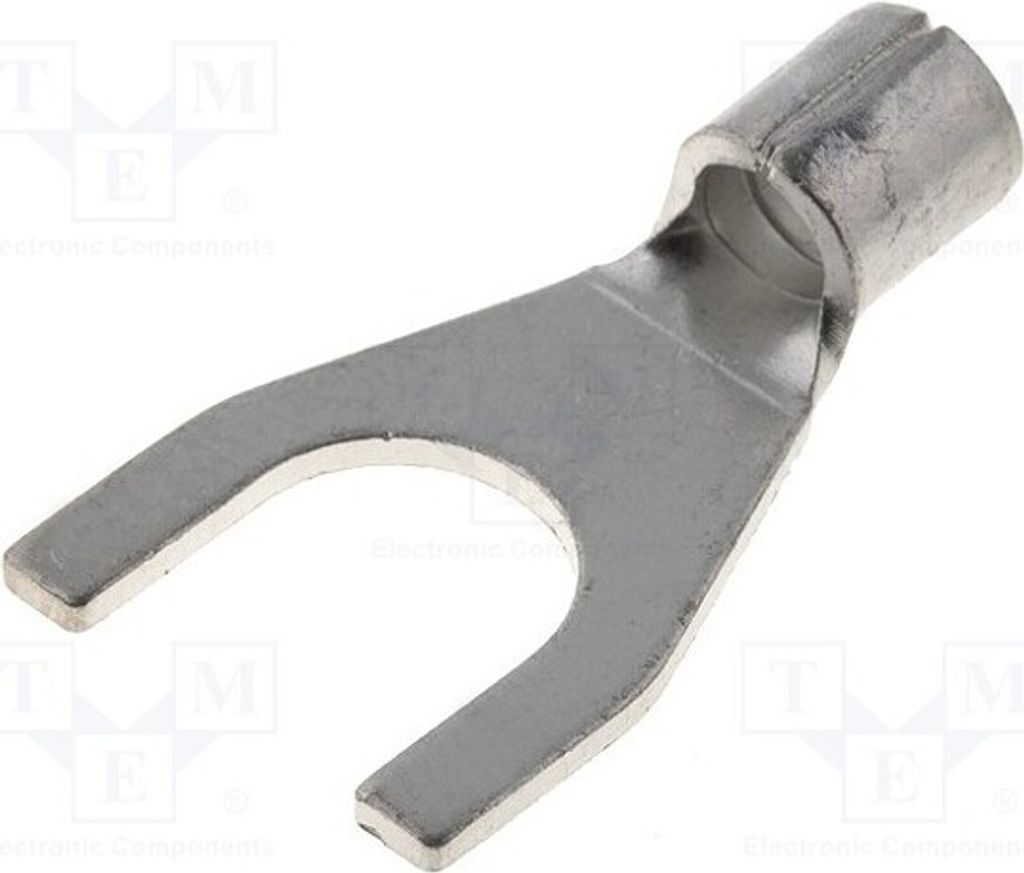 5x Gabelkabelschuh 4÷6mm2 Klemmverbindung M8 für Leitungen ST-098/6 isoliert(nein