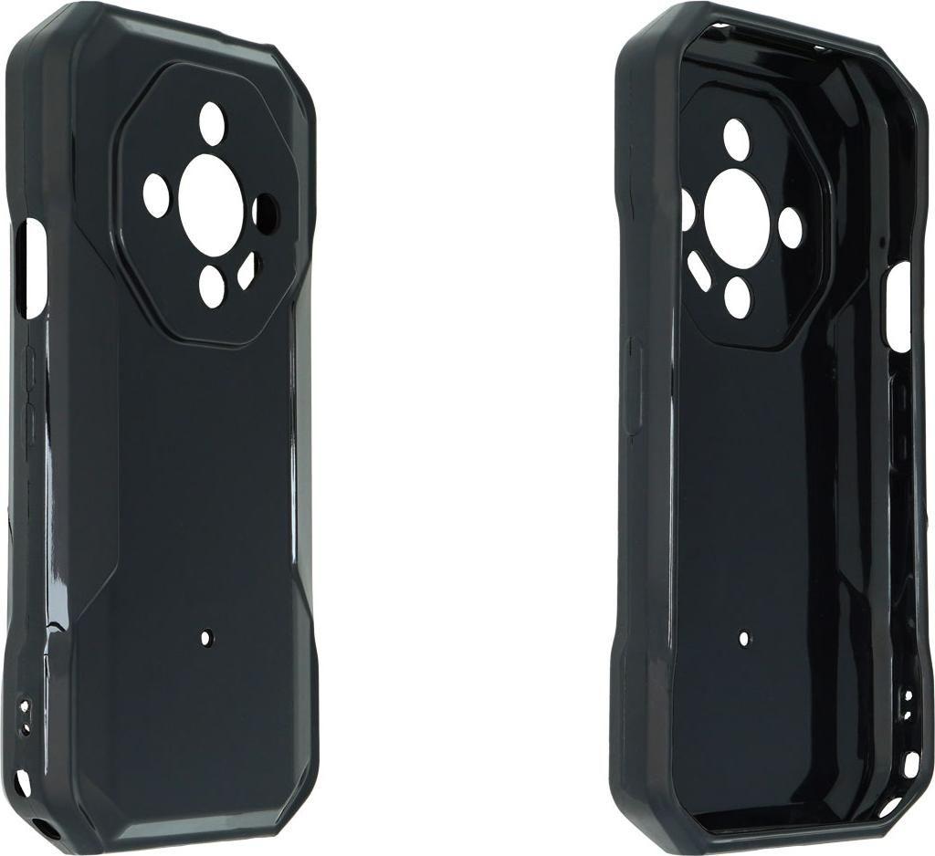 caseroxx Schutz-Hülle TPU-Hülle kompatibel mit Ulefone Armor X32 / X32 Pro, Gummi Handy Tasche schwarz