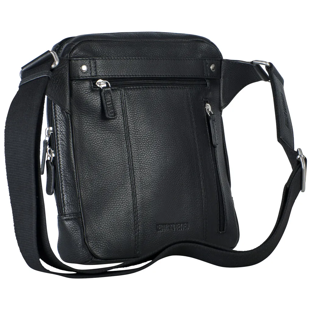 Sac à épaule bandoulière Leonhard Heyden Berlin Messenger Bag noir