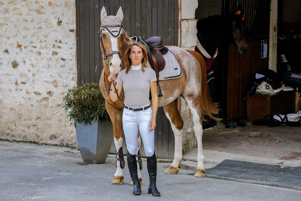 Polo de compétition de saut d'obstacles EQUITHÈME Suzanne en L