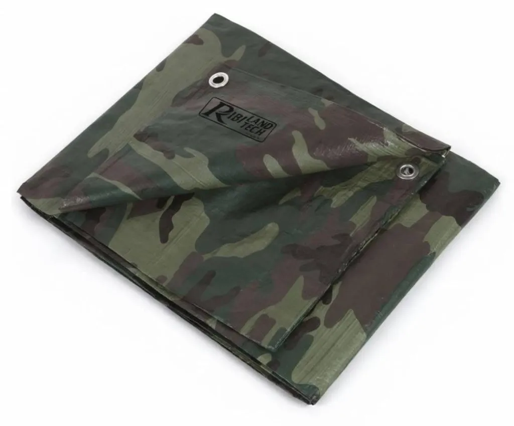 Bâche Camouflage 3,6x5 m D-Work 130g/m² Résistante et Imperméable