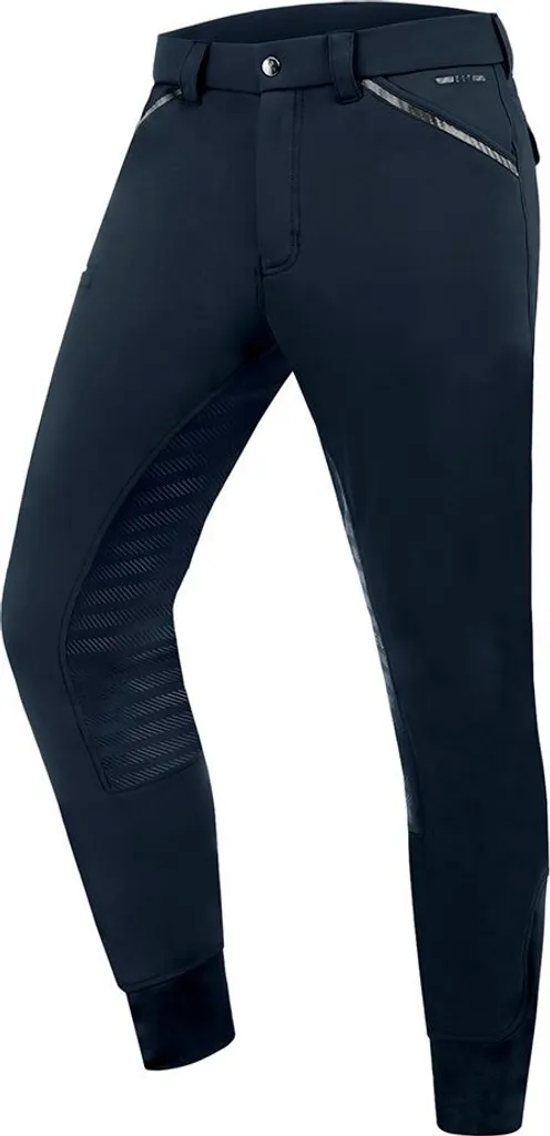 Pantalon d'équitation bleu E.l.t. Marc 54 : confort et grip anti-glisse