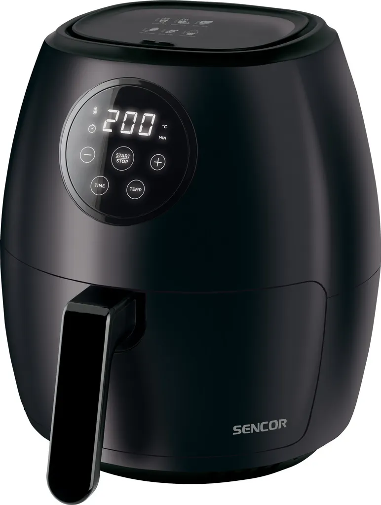 Friteuse à air Sencor SFR 5030BK Noir 1300W 3,5L - Air Fryer Compact