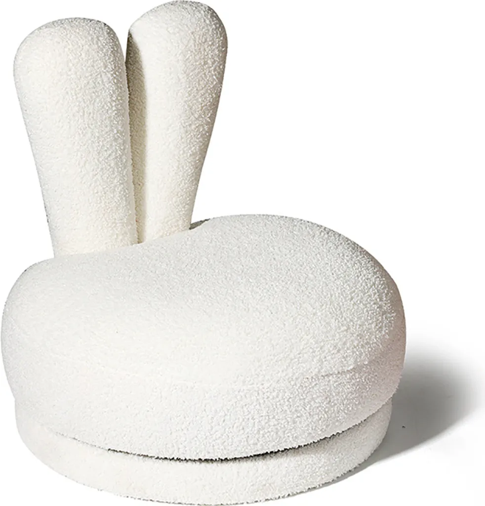 Fauteuil Enfant Pivotant Blanc Lapin : Confortable et Facile à Nettoyer - 2