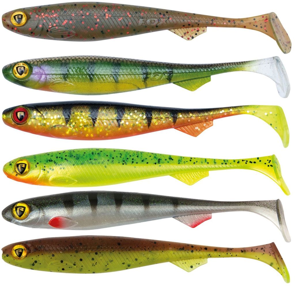 Fox Rage Slick Shad 11cm - 4 Gummifische, Farbe:Perch