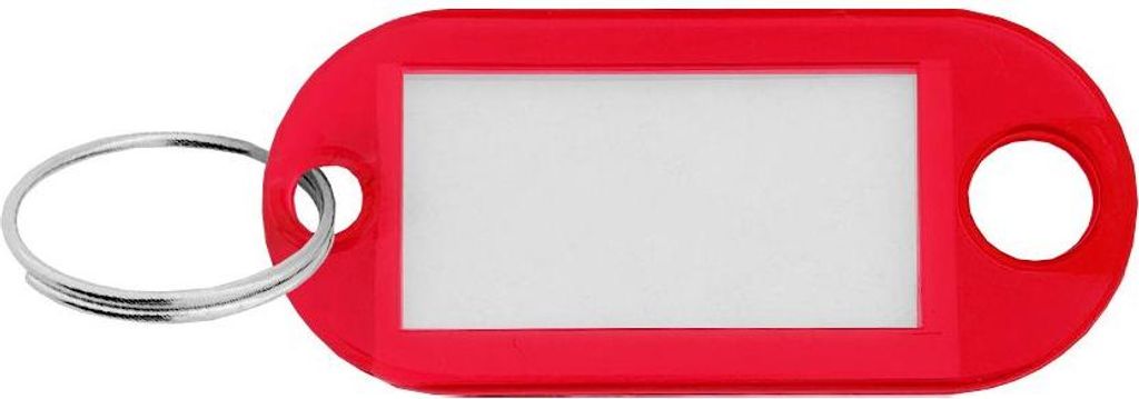 CombiCraft Schlüsseletikett 48x22mm Rot- 100 Stück
