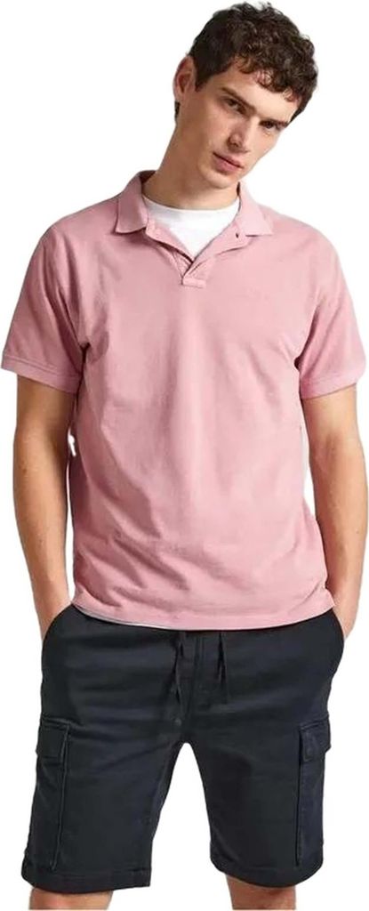 Pepe Jeans Short Sleeve Polo PM542099-323 in Pink color size large