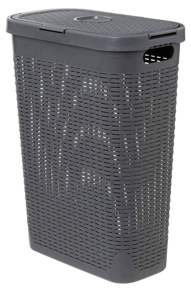 Wäschekorb aus Kunststoff, hoch, 40 l Produktbild 