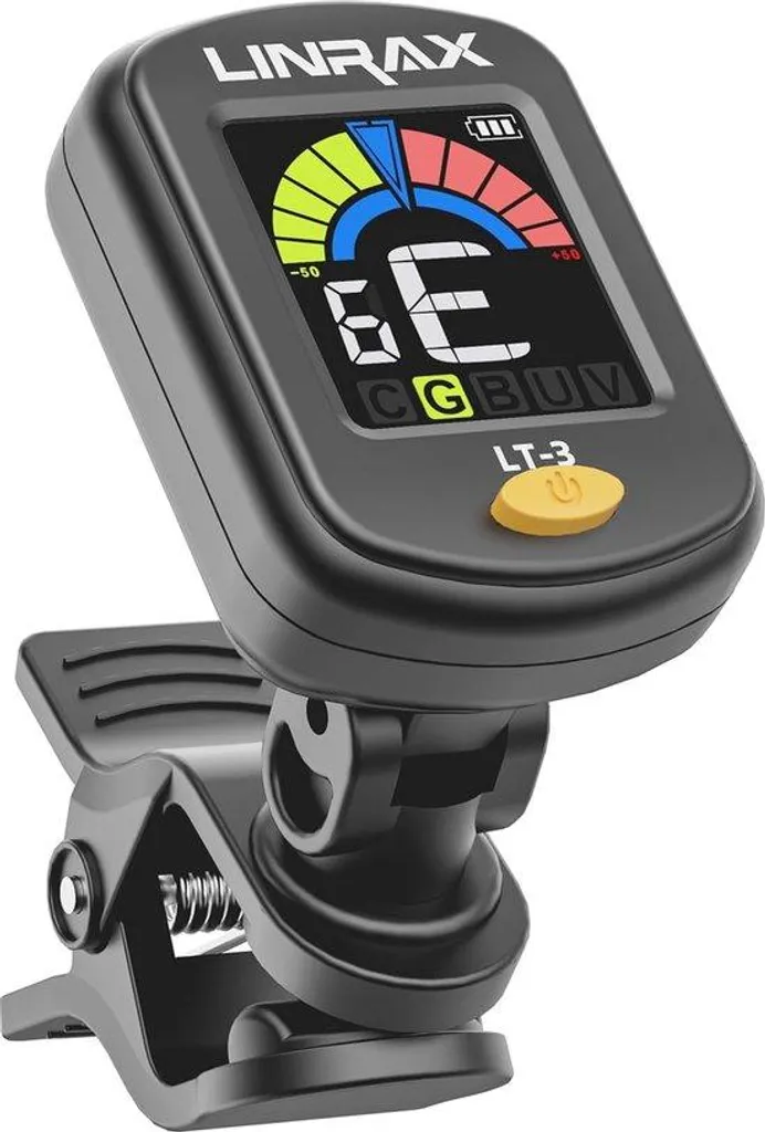 Accordeur de guitare sans fil à clipser avec écran couleur LCD - GT-5