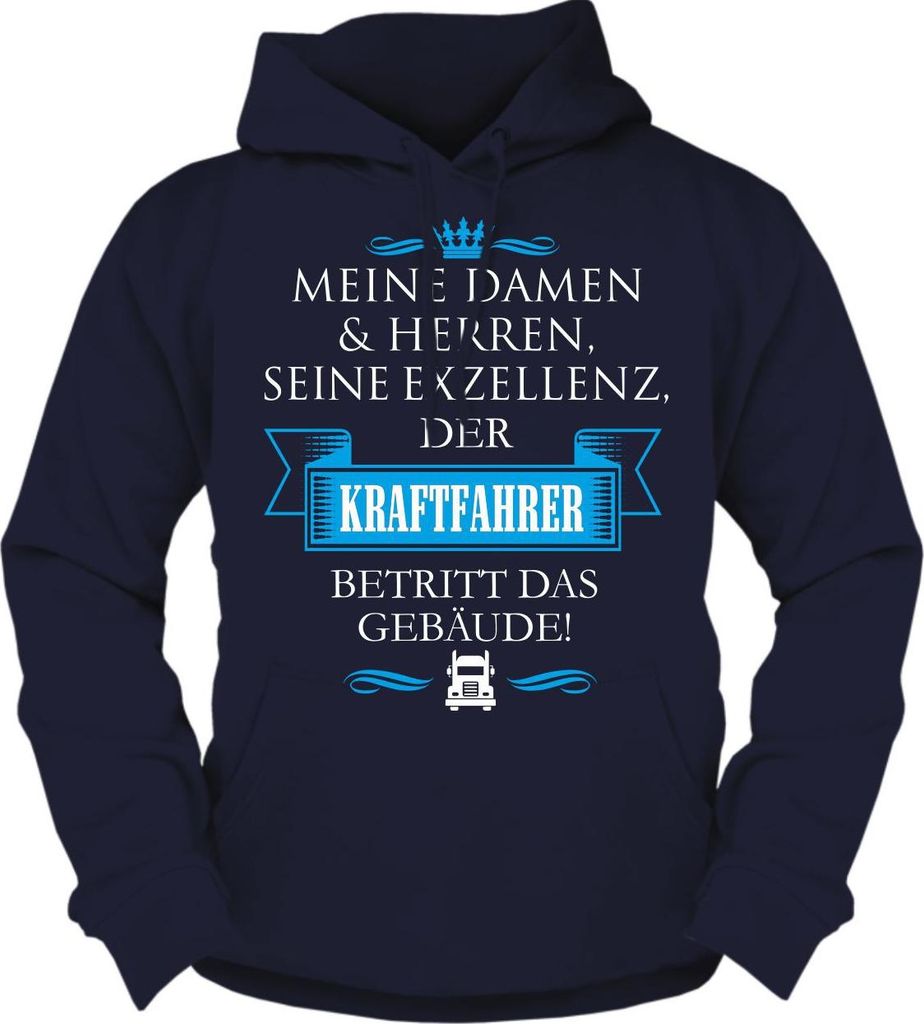 Herren Kapuzenpullover Seine Exzellenz DER KRAFTFAHRER