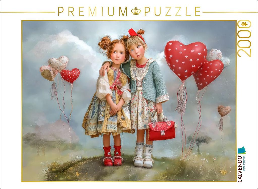 CALVENDO Puzzle Herzpoesie | 2000 Teile Lege-Größe 90x67cm Foto-Puzzle für glückliche Stunden