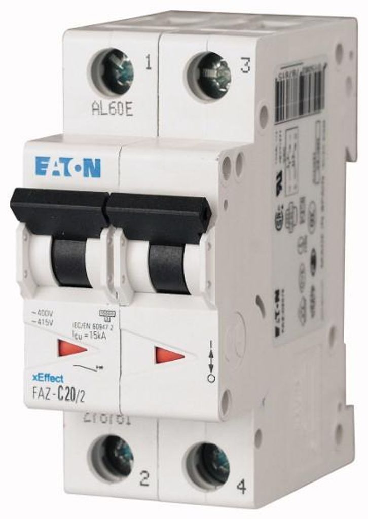 Eaton FAZ-C10/2 - Miniatur-Leistungsschalter - Typ C - IP20 Produktbild 
